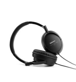 Edifier H840 98DB Headphone kebisingan mengisolasi Earphone Ergonomis Bantalan Telinga Headset Dengan Mikrofon