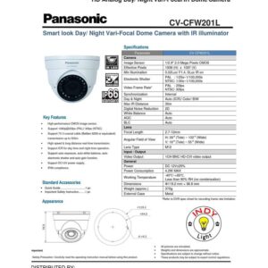 panasonic cctv cv - cfw201l, Panasonic CCTV AHD Camera CV &#8211; CFW201L, Percayakan Kebutuhan Bisnis dan IT Perusahaan Anda kepada ITRELASI.COM
